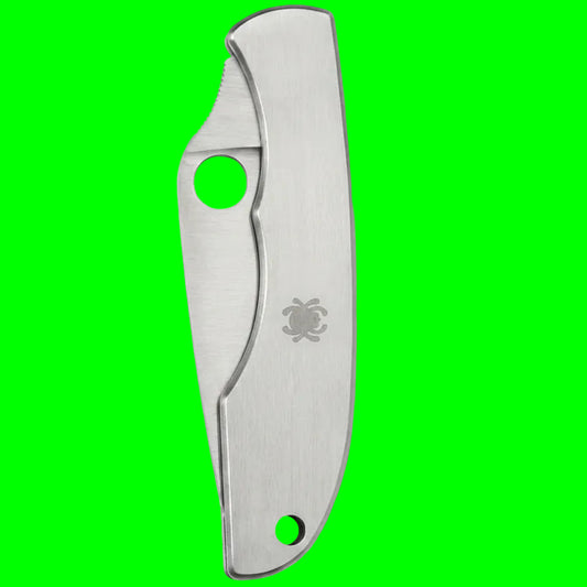 Spyderco Grasshopper™ Stainless Folding Knife | C138P | 12C27 Sandvik Steel | Stainless Handle | Keychain & Gift Instrument