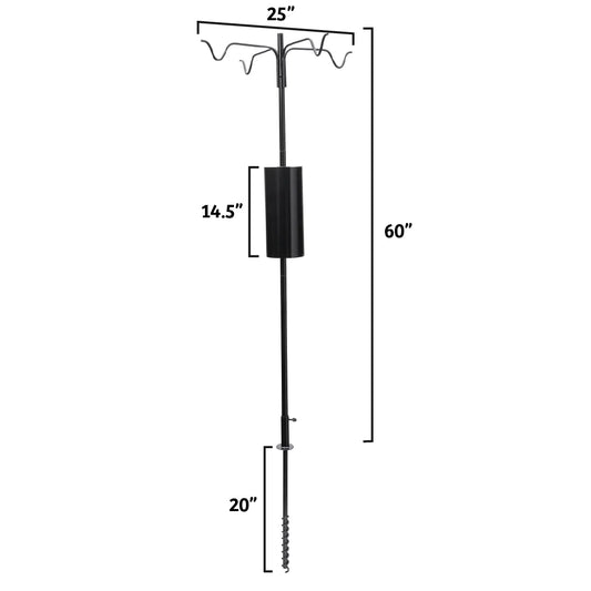 The 'Dinner Menu' Squirrel-Proof Feeder Pole Set