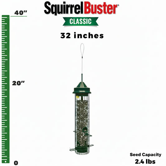 The 'Classic Guard' Squirrel-Proof Tube Feeder