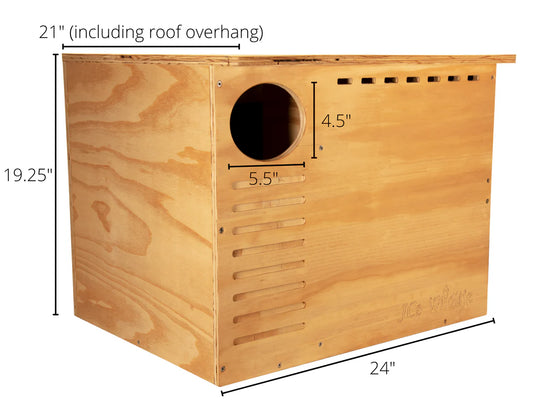 The "Estate Guardian" Barn Owl House | Large Raptor Nesting Box | JCS Wildlife