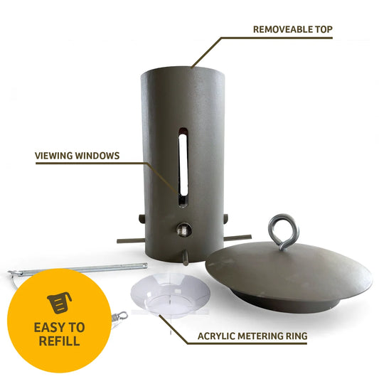 The 'Bruin Guard' Bear-Proof Tube Bird Feeder