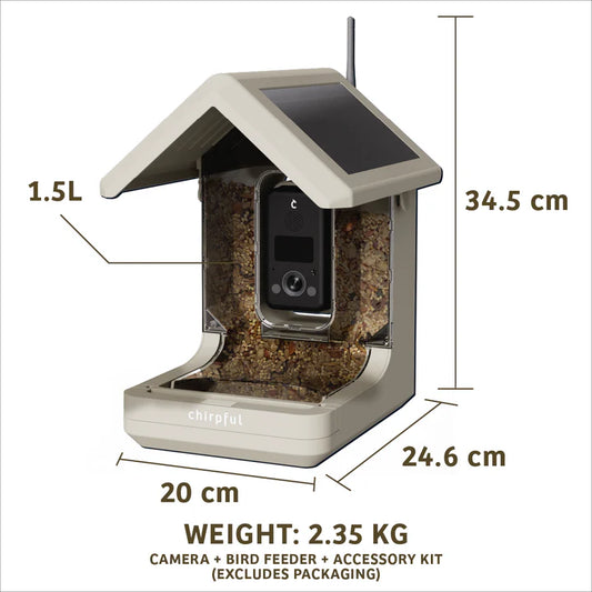 The 'Apex-4K' Smart Feeder | Birds Choice Chirpful AI-Powered Camera Bird Box