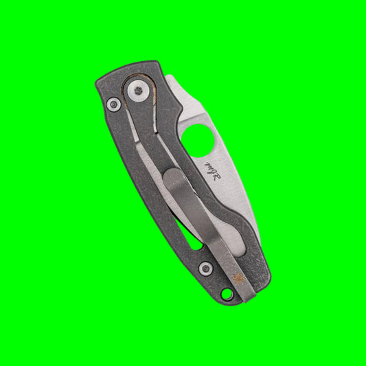 The 'Pie In The Sky' SLIPIT Folding Knife | Spyderco PITS 2 M398 Integral Retention Titanium Field Instrument