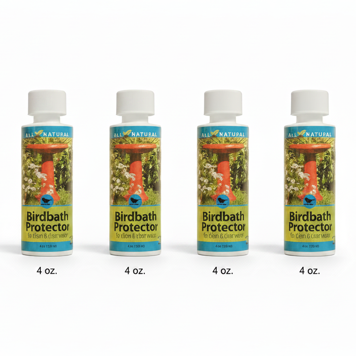The 'Basin Butler' Bird Bath Protector | CareFree Enzymes Plant-Based Enzyme Formula — 4 oz., 4-Pack