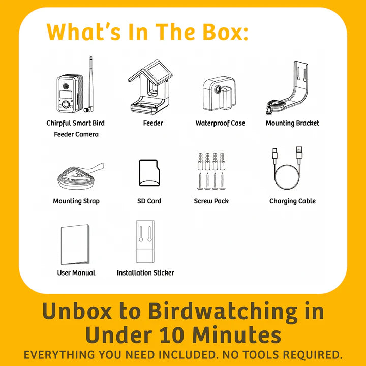 The 'Apex-4K' Smart Feeder | Birds Choice Chirpful AI-Powered Camera Bird Box