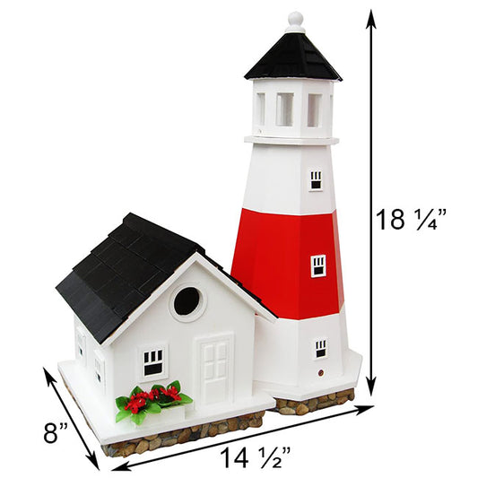 The “Grand Harbor Guardian” Lighthouse Birdhouse