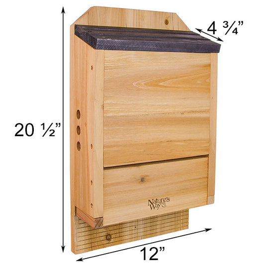 The "Capacity King" 300-Bat House Estate | Large Bat Box & Mosquito Control Bundle | Nature's Way