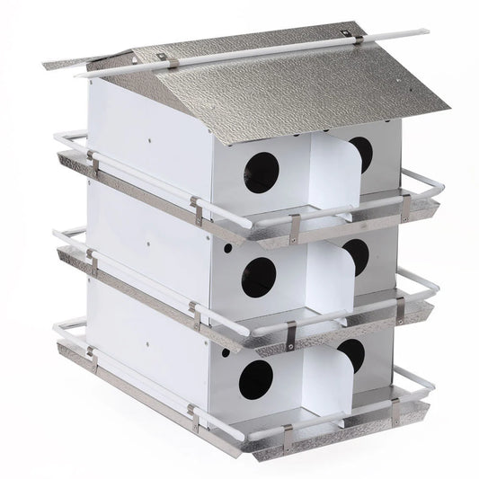The 'Colony Condo' Purple Martin House | Birds Choice Coates Original 3-Floor 12-Room Aluminum Habitat