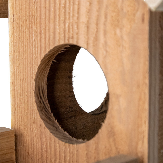 The 'Peanut Gallery' Cedar Squirrel Feeder | Prime Retreat Handmade USA Cedar Jar Squirrel Feeder