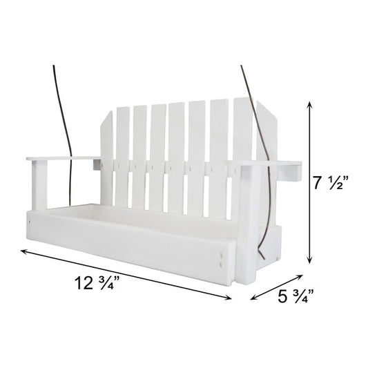 The “Seeder Seater” Swing Squirrel Feeder