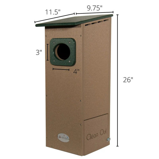 The 'Wetland' Poly-Lumber Outpost | Professional All-Weather Wood Duck House