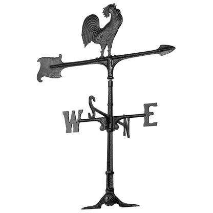 The Heritage Herald | 30" Hand-Cast Aluminum Rooster Weathervane | Whitehall