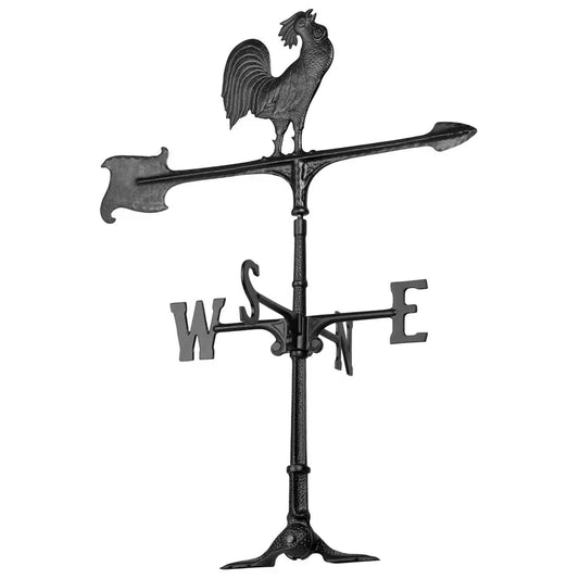 The Heritage Herald | 30" Hand-Cast Aluminum Rooster Weathervane | Whitehall