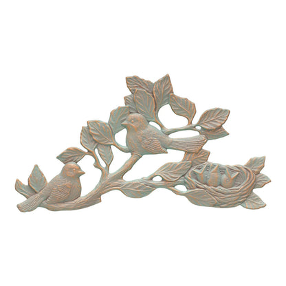 The Chickadee Artisan Anchor | 18" Hand-Cast Aluminum Wall-Mounted Hose Holder | Whitehall