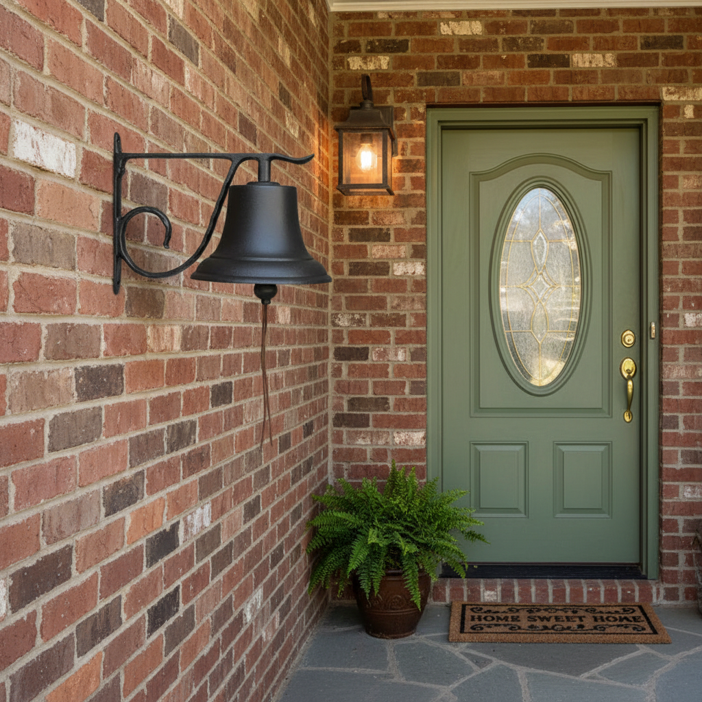 The Grand Estate Bell Anchor | 8" Extra-Large Hand-Cast Aluminum Bell | Whitehall