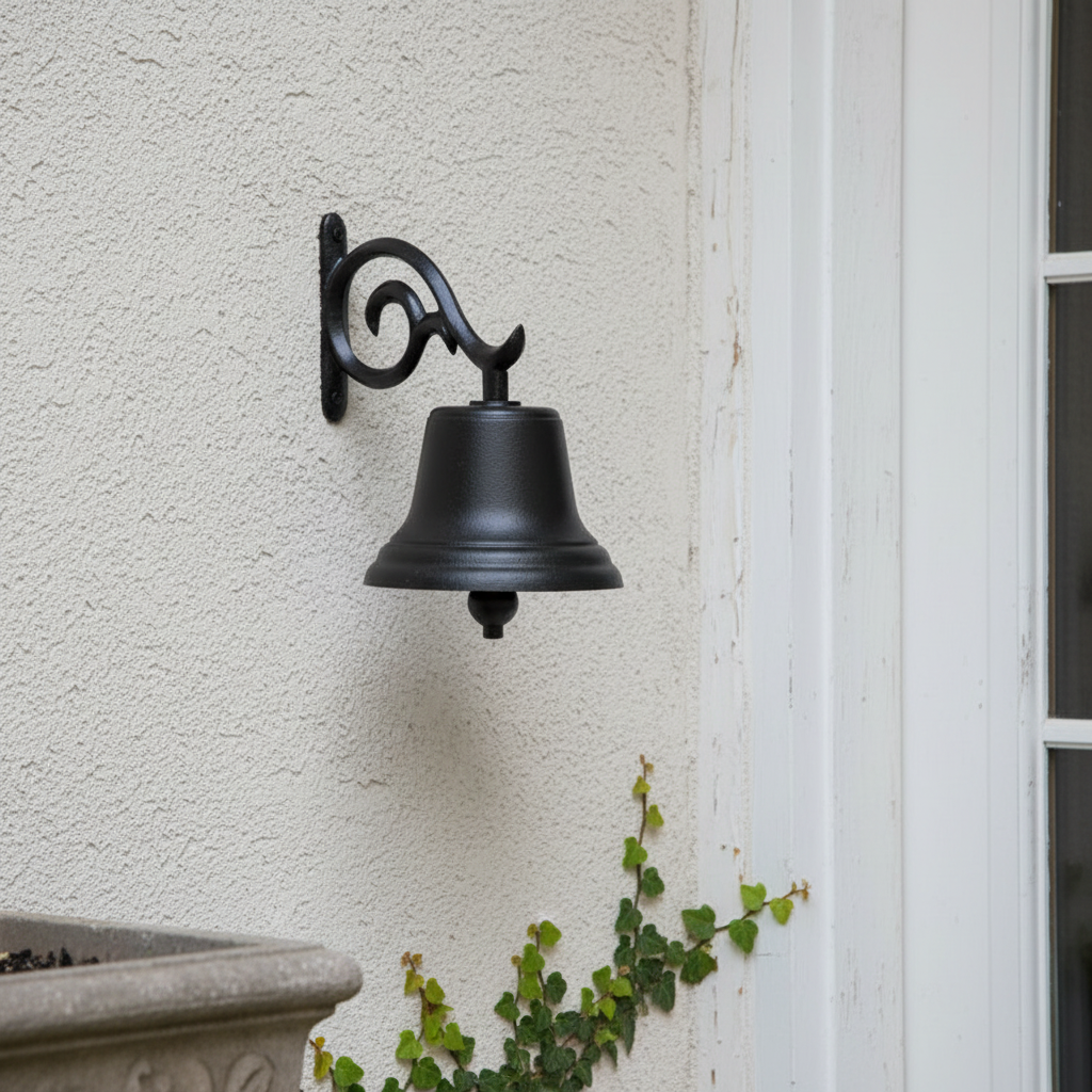 The Essential Estate Bell Anchor | 5" Hand-Cast Aluminum Wall-Mounted Bell | Whitehall