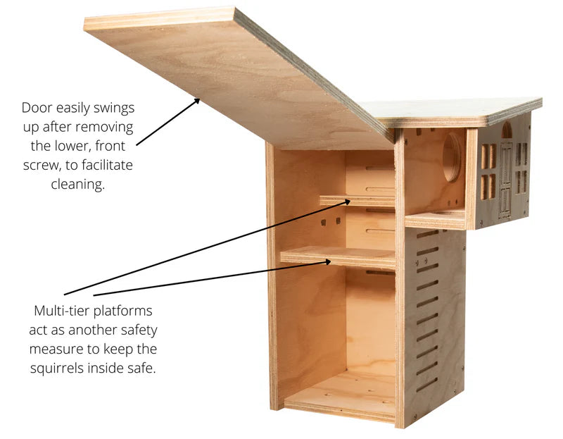 The "Apex Arbor" Sentry | Baffle-Protected Squirrel Nesting Box | JCS Wildlife