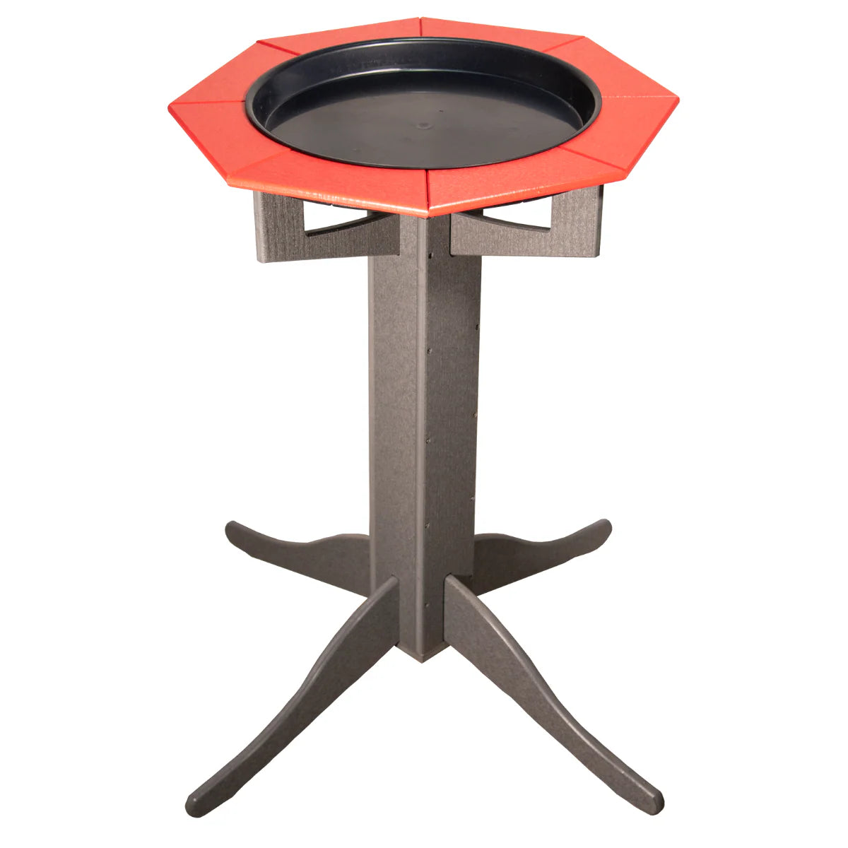 The 'Aqua-gon' Pedestal Bird Bath | 33-Inch Poly Bird Waterer