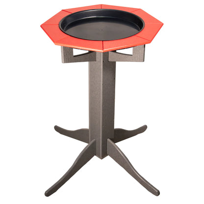 The 'Aqua-gon' Pedestal Bird Bath | 33-Inch Poly Bird Waterer