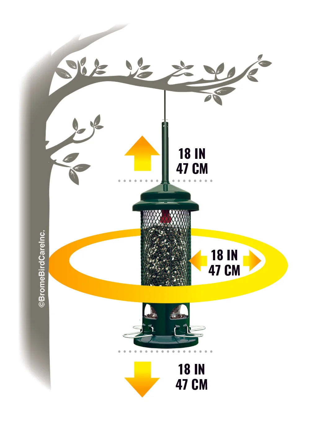 The 'Griplock' Squirrel-Proof Tube Feeder