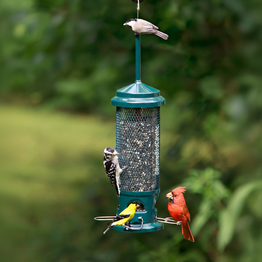 The "Dual-Horizon" Squirrel-Buster Legacy Bird Feeder | 2-Pack Coordinated Exclusion Set | Brome