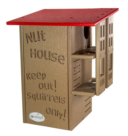 The "Poly-Summit" Nut House Citadel | Heavy-Duty Poly Squirrel Nesting Box | JCS Wildlife