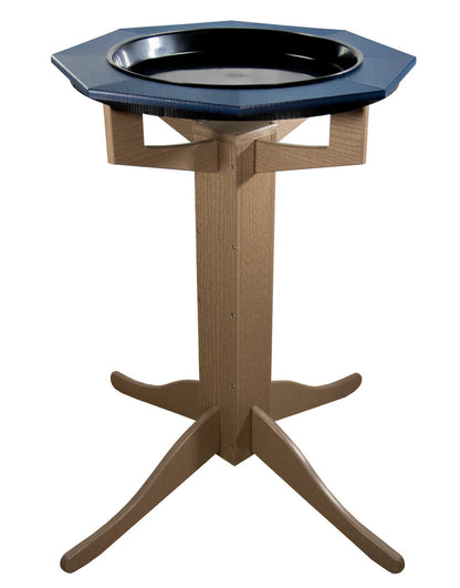 The 'Aqua-gon' Pedestal Bird Bath | 33-Inch Poly Bird Waterer