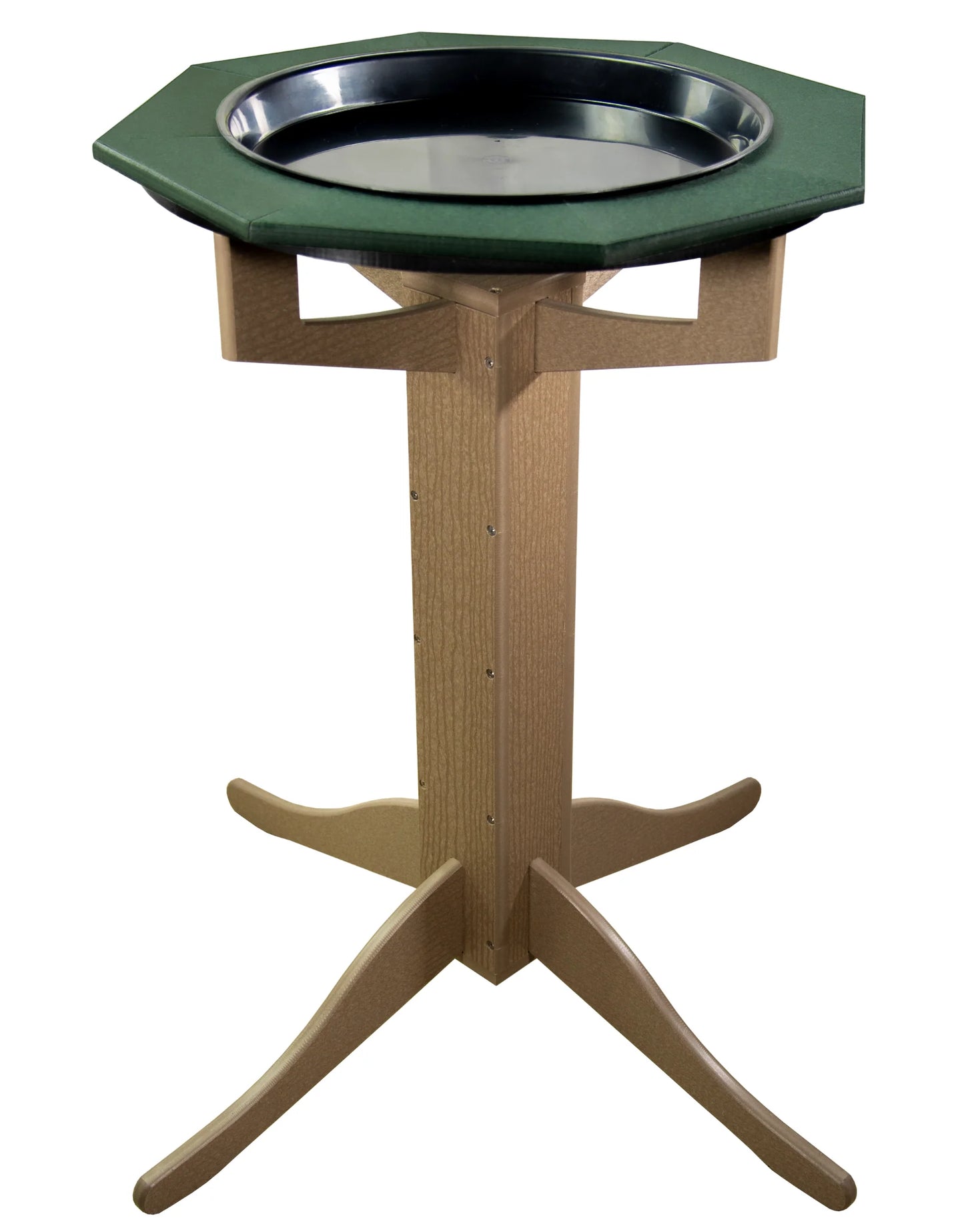 The 'Aqua-gon' Pedestal Bird Bath | 33-Inch Poly Bird Waterer