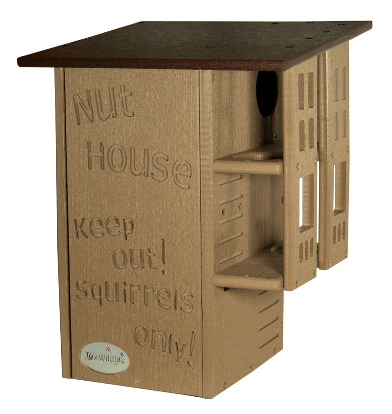 The "Poly-Summit" Nut House Citadel | Heavy-Duty Poly Squirrel Nesting Box | JCS Wildlife
