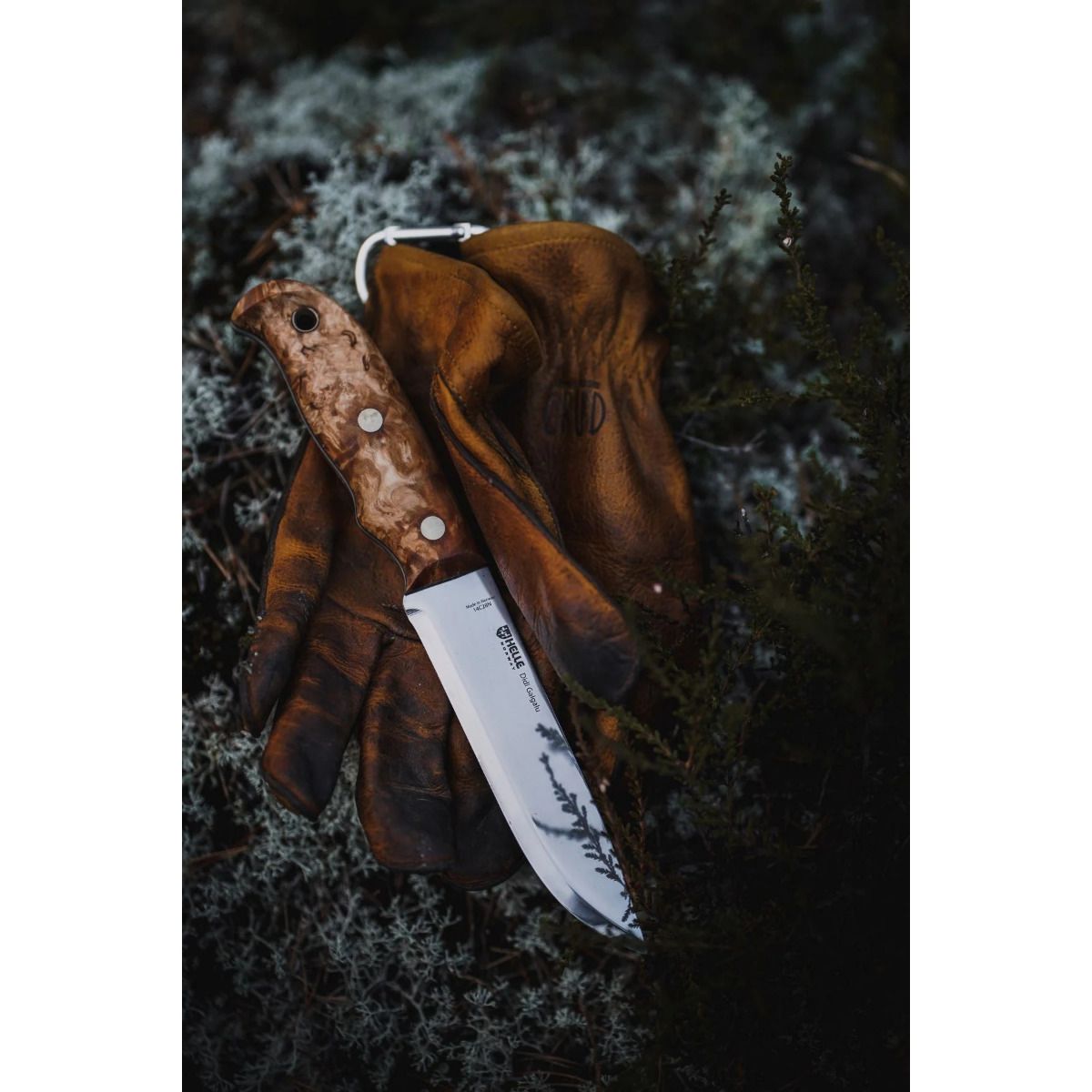 Helle Didi Galgalu 14C28N Bushcraft Knife | Curly Birch & Full Tang