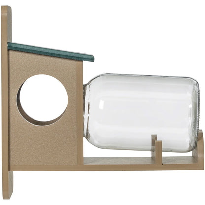 The 'Squirrel Jar' Corn Cob Feeder | Birds Choice USA-Made Recycled Poly Lumber Squirrel Jar Feeder