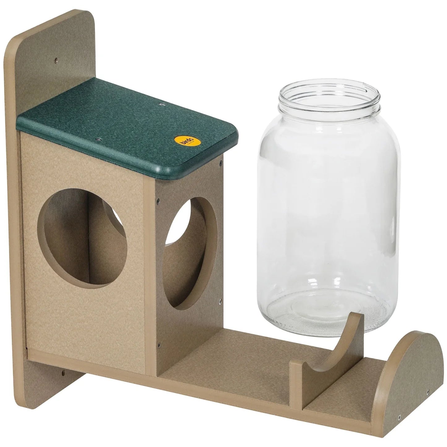 The 'Squirrel Jar' Corn Cob Feeder | Birds Choice USA-Made Recycled Poly Lumber Squirrel Jar Feeder