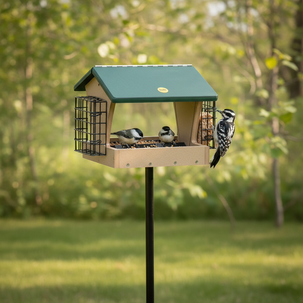 The 'Granivore' Hopper Bird Feeder | Birds Choice Recycled Poly Multi-Species Wildlife Station