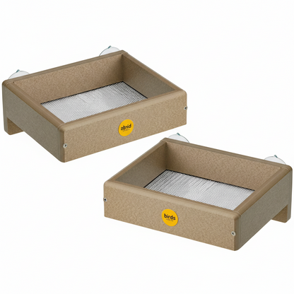 The "Vista-View" Window-Mount Gallery | Symmetry 2-Pack Platform Bird Feeders | Birds Choice