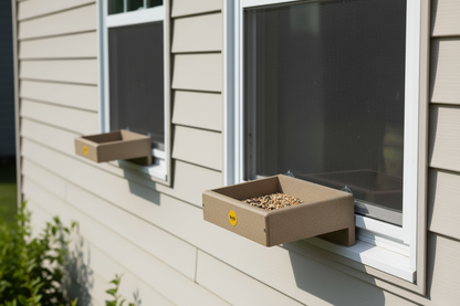The "Vista-View" Window-Mount Gallery | Symmetry 2-Pack Platform Bird Feeders | Birds Choice