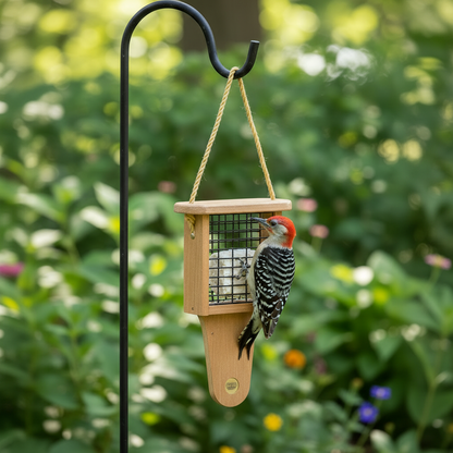 The 'Grange' Suet Feeder with Tail Prop | Birds Choice Recycled Poly Farmhouse Suet Station