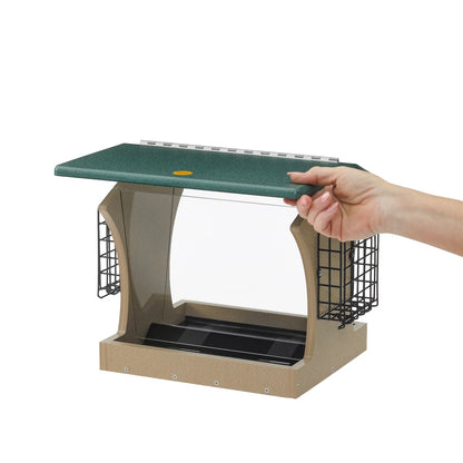 The 'Granivore' Hopper Bird Feeder | Birds Choice Recycled Poly Multi-Species Wildlife Station