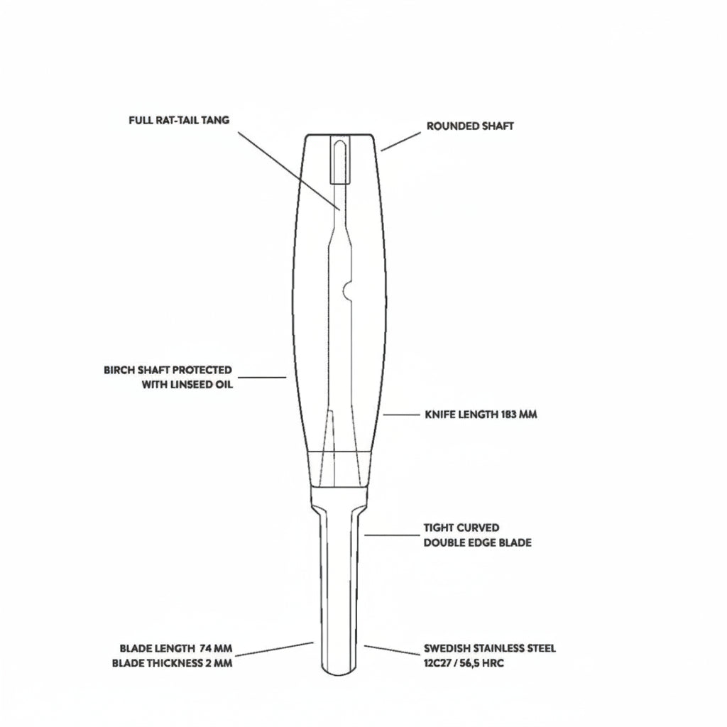 Morakniv Hook Knife 163 Double Edge (S)