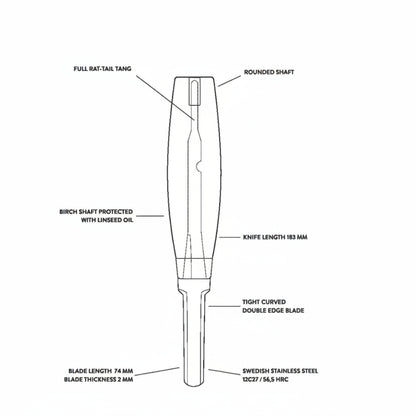 Morakniv Hook Knife 163 Double Edge (S)