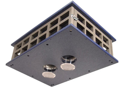 The 'Sky Diner' Deluxe Caged Platform Bluebird Feeder | JCS Wildlife Recycled Poly-Lumber Mealworm Feeder