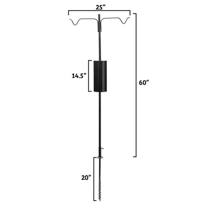 The 'Lunch Menu' Squirrel-Proof Feeder Pole Set