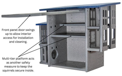 The "Poly-Summit" Nutty Mansion | Multi-Tiered Dual-Chamber Squirrel Habitat | JCS Wildlife
