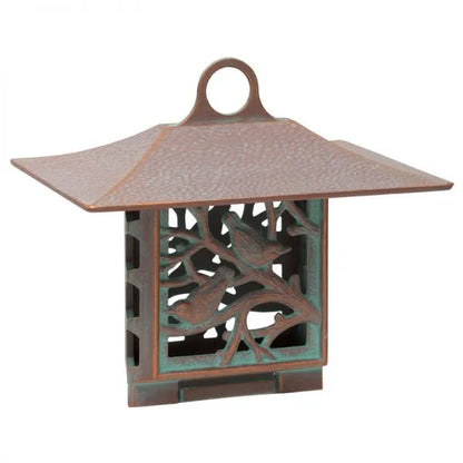 The "Artisan Orchard" Suet Cake Bird Feeder | Hand-Cast Aluminum Dining Station | Whitehall