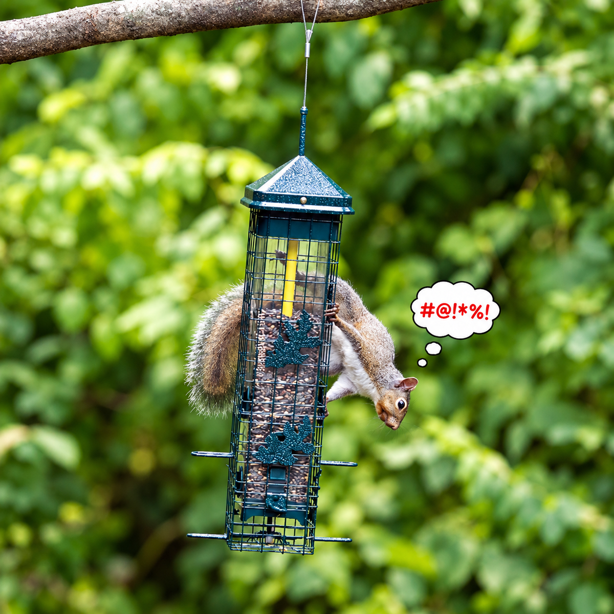The 'Leaf it Be!' Squirrel-Proof Tube Feeder