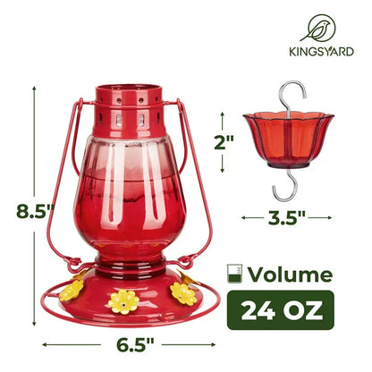 The 'Six-Bar' Ant-Proof Glass Hummingbird Feeder Kit