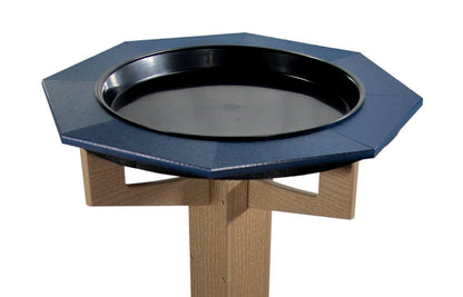 The 'Aqua-gon' Pedestal Bird Bath | 33-Inch Poly Bird Waterer