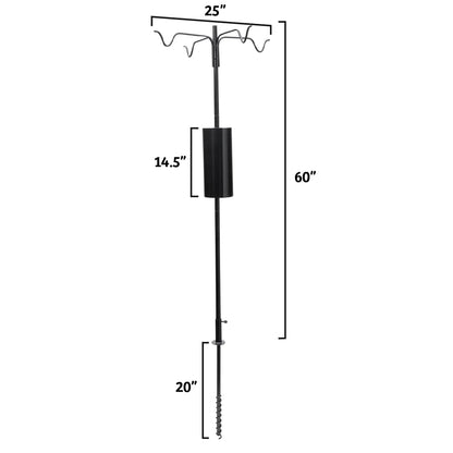 The 'Dinner Menu' Squirrel-Proof Feeder Pole Set