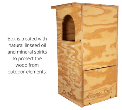 The "Woodland Sentinel" Barred Owl House | Large Owl Nesting Box | JCS Wildlife