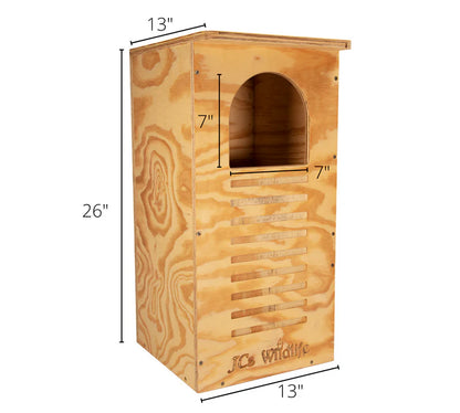 The "Woodland Sentinel" Barred Owl House | Large Owl Nesting Box | JCS Wildlife