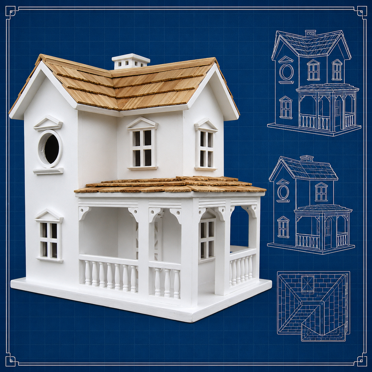 The “Irish Hills Homestead” Farmhouse Bird House